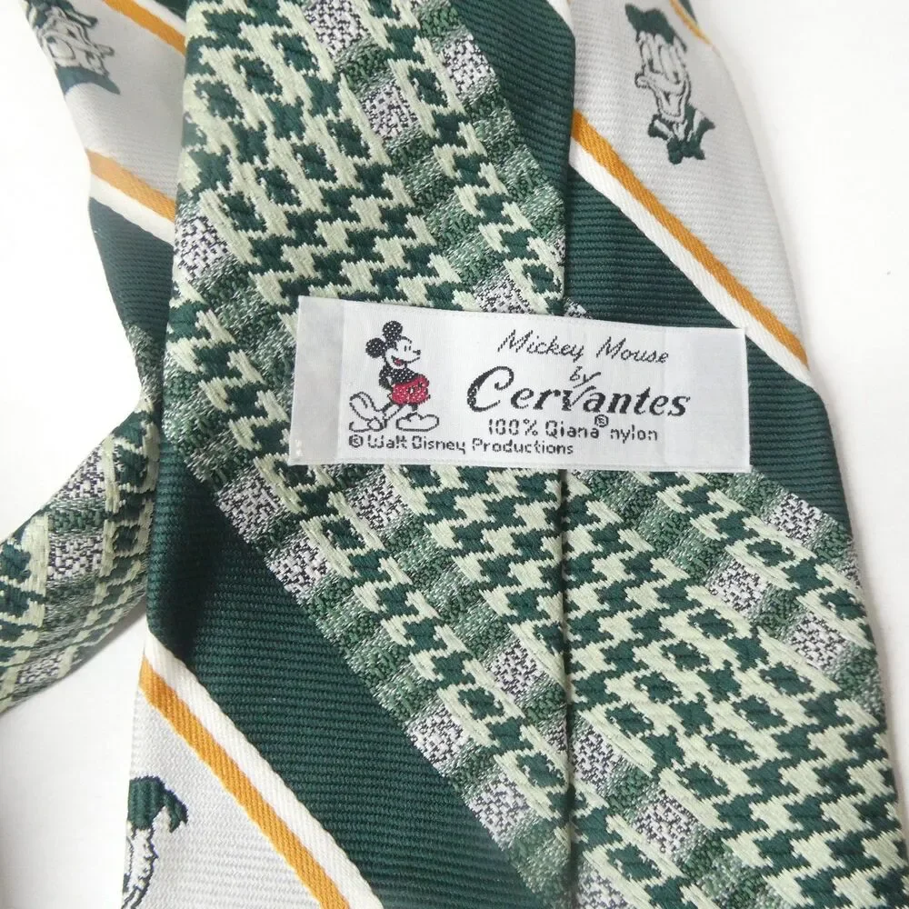 Donald Duck Necktie Vintage Green Tie Disney 4
